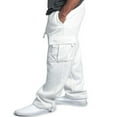 thumbnail image 3 of Men‘s Casual Gym Cargo Combat Straight Loose Jogger Sweat Track Pants, 3 of 4