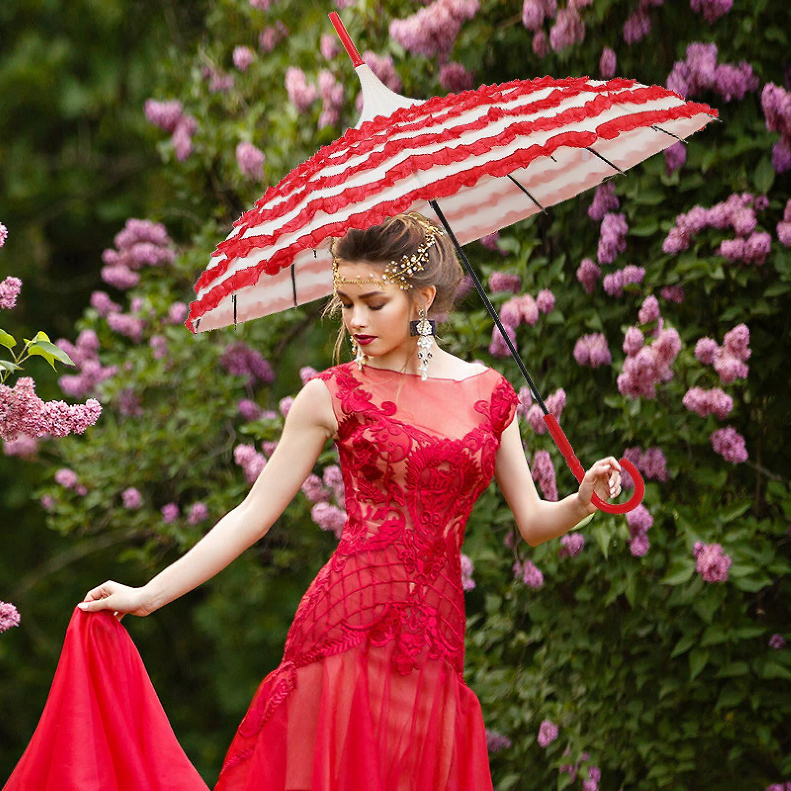 2pcs Vintage Pagoda Umbrella Bridal Sun Rain Uv Protective Umbrella for Home Accessories Garden Accessories Outdoor Wedding Black Walmart