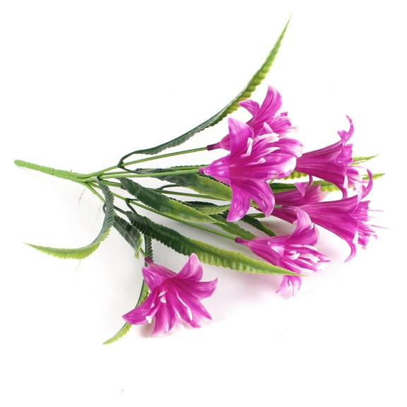 Artificial Flowers Artificial Flower Plastic Artificial Bouquet (Purple Pink)