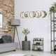 thumbnail image 5 of Xihbxyly Espejo de Madera de 26,5 Cm de Diámetro, Materiales Ecológicos, Fácil Instalación, Ilumina Tu Hogar, Ideal para Parejas, Elegante Decoración de Pared, Incluye 5 Espejos., 5 of 7