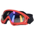 thumbnail image 1 of Large Dog Goggles, Impact Resistant Comfortable Frame Colorful Lens Dog Wear Sunglasses  For Riding Motorcycle 3004 Red Frame, 1 of 8
