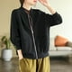 thumbnail image 3 of Chaquetas para mujer Ropa Moda coreana Chaquetas de béisbol holgadas de gran tamaño Cárdigans sólidos Abrigos de manga larga con cremallera Tops de mujer, 3 of 5