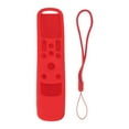thumbnail image 1 of Couvercle de Télécommande, Antidérapant Télécommande Boîtier de Protection en Silicone Découpes Précises avec Cordon pour TV Intelligent Rouge, 1 of 8