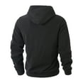thumbnail image 5 of Betivan Men's Fuzzy Sherpa Pullover Stand-Up Collar Button Long Sleeve Fleece Sweater with Pockets, 5 of 9