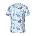 thumbnail image 5 of Vsdgher Rabbit2 Print Men's Dry Fit Mesh Athletic Shirts Moisture Wicking Tennis T-Shirt Tops, 5 of 9
