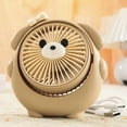 thumbnail image 4 of Cute Animal Handheld Fan, Portable Small Fan with Removable Front Cover, Tiltable Cool Breeze with 3 Speeds, Ultra Quiet Table Fan, Rechargeable Air Circulator Fan for Indoor Outdoor Office Travel, 4 of 5