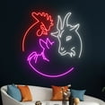 thumbnail image 5 of Handmadetneonsign Chicken Goat Pig Neon Sign, Farm LED Sign, Farm Neon Light, Food Room Wall Decor, 5 of 5