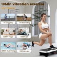 thumbnail image 2 of Vibrating Plate Exercise Machine Lymphatic Drainage Vibrator Whole Body Vibrator for Strengthen Toning Body Home Health Exercise Sports Fitness Equipment（Sliver）, 2 of 7