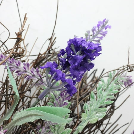 lavender wreath heather twig floral inch spring