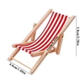 thumbnail image 4 of Wuztai Dollhouse Beach Chair, Foldable Miniature Furniture for Doll Room, Model Home Accessory, 4 of 4