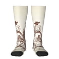 thumbnail image 1 of Balery Two Cowboys Riding Horses In The Desert Calcetines novedosos Calcetines deportivos Calcetines hasta la rodilla Calcetines de algodón Calcetines originales y geniales, 1 of 6