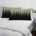thumbnail image 4 of Sage Green Black Ombre Pillow Covers 12"x20", Modern Abstract Striped Gradient Soft Brushed Microfiber Breathable Throw Pillow Covers, Decorative Pillowcase with Zipper for Couch Sofa Bedroom, 4 of 9