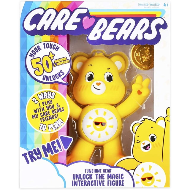 Figura coleccionable interactiva Care Bears Funshine Bear