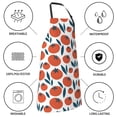 thumbnail image 5 of Naloa Hand Drawn Tomatoes Apron Kitchen Aprons with Pockets for Women Men Chef, 5 of 8