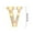 V, variant on Fegute Illuminated Letter Lights Plastic Decorative Alphabet Lamp Party Home Wedding Nursery Decor Battery Operated 16cm Wall Hanging