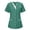 Blackish Green, variant on Women's Scrubs Blouse Mock Wrap with Pockets Soft Fabric Scrubs for Women Medical Uniform