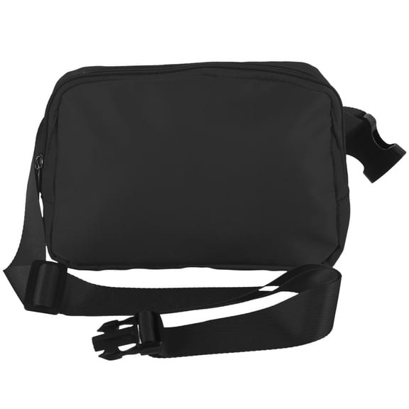 RENACLIPY Adjustable Black Waist Fanny Pack with Smooth Zipper Storage for Outdoor Activities and Running