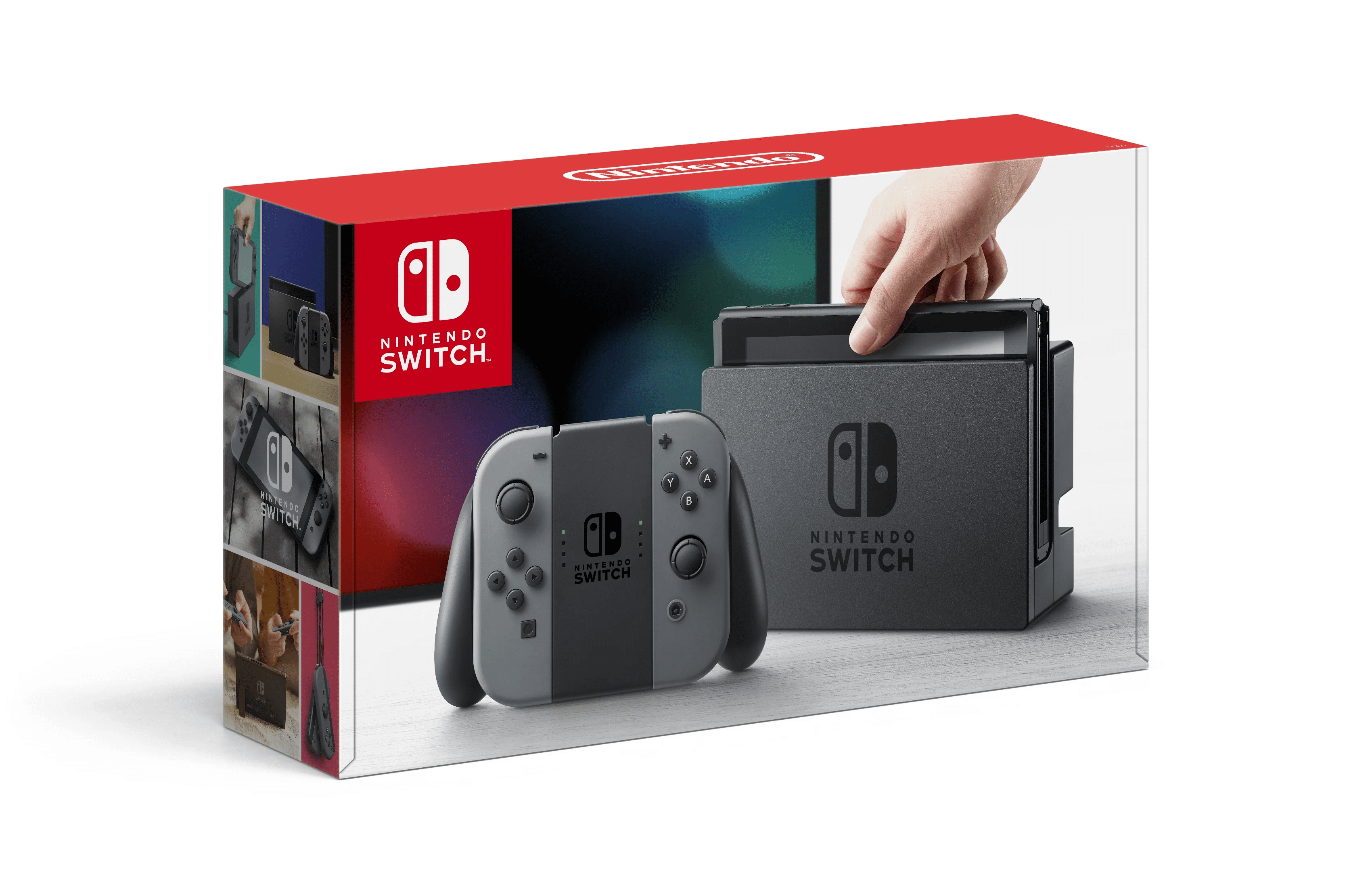 Restored Nintendo Switch Console with Gray Joy-Con (Old Model