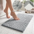 thumbnail image 6 of Ivalue Bathroom Rug Absorbent Bath Mat Non-Slip Bathroom Runner Washable, Gray, 6 of 9