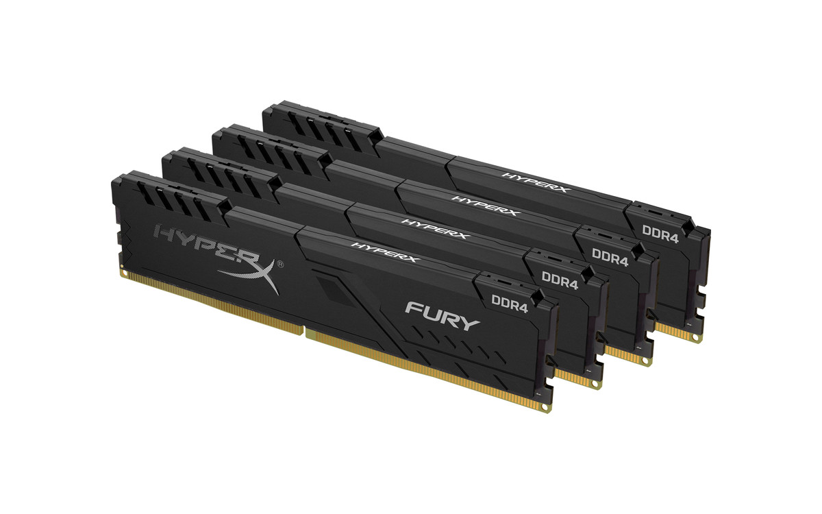 HyperX Fury 64GB 3200MHz DDR4 CL16 DIMM (Kit of 4) Black - Walmart.com