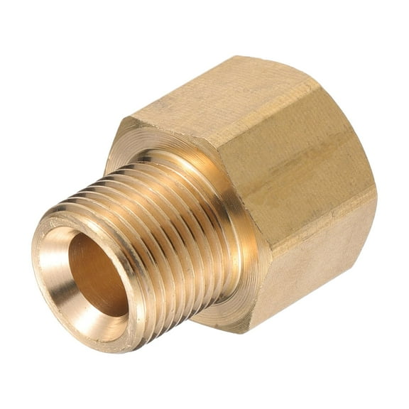 Unique Bargains Pressure Washer Connector Fitting M18x1.5 to 16mm G3/8" Male and Female Hose Adapter Accessories Brass
