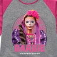 thumbnail image 3 of Barbie - Dia De Muertos - Toddler And Youth Girls Raglan Graphic T-Shirt, 3 of 5