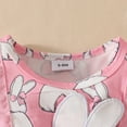 thumbnail image 6 of HWJAD My 1st Easter Outfit Newborn Baby Girl Infant Girls Bunny Short Sleeve Romper Jumpsuit Dress Headband Summer Outfits, 6 of 9