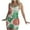 Green, variant on Women's Tie Dye Pajama Sets Sleeveless Crop Cami Tops and Hot Shorts 2 Piece Pjs Set Y2K Nightwear Outfits