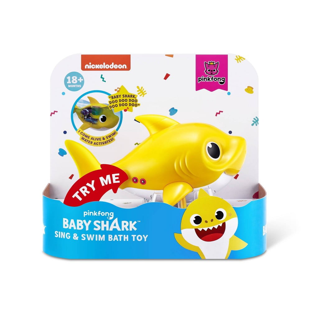 WowWee Official Pinkfong Baby Shark Dancing DJ Toy for Toddlers Yellow Ages 2 Walmart