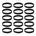 thumbnail image 1 of Pulsera de silicona Hugo 15pcs pack pulseras de goma de moda negro, 1 of 7