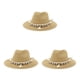 thumbnail image 5 of Jumpingount Sombrero de vaquero de paja para mujer, gorras de playa ajustables, Protector de sombrilla Natural, protección solar a la moda, Type1 NO1, 5 of 6