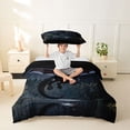 thumbnail image 2 of Metsweet Dark Dragon Twin Duvet Cover, Gothic Animal Twin Bedding, Black Red Gray,Black Reversible,2pcs,1 Duvet Cover and 1 Pillowcase, 2 of 6