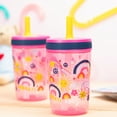 thumbnail image 4 of Zak Designs 15oz Kelso Toddler Cups For Travel or At Home, Durable Plastic Sippy Cups With Leak-Proof Design is Perfect For Kids (Starpower), 4 of 9