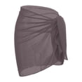 thumbnail image 4 of Womens Swimwear Flowy Lightweight Wrap Sarong Seaside Womens Tankini Tops,Grey,M, 4 of 4