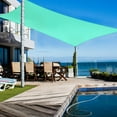 thumbnail image 2 of Yescom 20x16Ft 97% UV Block Rectangle Sun Shade Sail Outdoor Patio Pool Garden Yard Lawn Carport Net Awning Pearl Aqua, 2 of 11