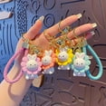 thumbnail image 5 of Cute Shinba Inu Rabbit Keychain Decoration, Cartoon Animals Soft Resin Handbag Accessories for Girls Women, 5 of 5