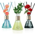 thumbnail image 1 of 3 * 100ml Scent Diffusers with 24 Fiber Sticks,Rose Cedar Grapefruit Reed Diffusers for Room Decoration,Last Up 60 Days, 1 of 7