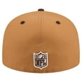 thumbnail image 4 of Men's New Era  Light Brown/Dark Brown New York Giants Two-Tone Walnut 59FIFTY Fitted Hat, 4 of 5