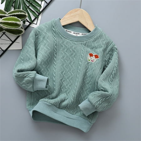 

KaLI_store Toddler Child Kids Baby Boys Girls Cute Cartoon Knitted Thick Sweater Pullover Blouse Kids Hoodies Sweatshirt
