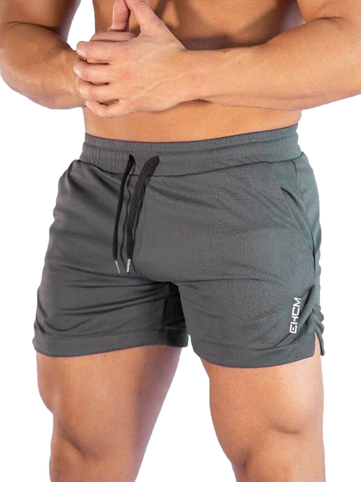 Meihuida Hirigin Mens Gym Shorts Casual Loose Sport Drawstring Short