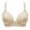 Beige, variant on Ltctricy Wireless Push up Bra for Women Front Closure No Underwire Bralettes Comfort Breathable Everyday Bra