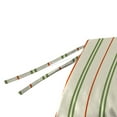 thumbnail image 6 of Jordan Manufacturing 48" x 18" Gallan Cedar Grey Stripe Rectangular Outdoor Settee Swing Bench Cushion with Ties, 6 of 12