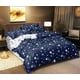 thumbnail image 1 of Especial para textiles para el hogar Juego de tres piezas con funda de edredón y funda de almohada con estampado de estrellas simple de doble cara Juego de ropa de cama, 1 of 5