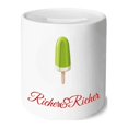 thumbnail image 1 of Green Mung Bean Popsicle Sweet Ice Rich and Rich Bank Saving Box Coin, 1 of 1