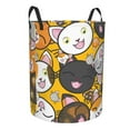 thumbnail image 2 of ZICANCN Cute Yellow Cat Laundry Basket Organizer , Dirty Clothes Hamper for Bathroom Kids Girls Boys Laundry Hamper Small, 2 of 8