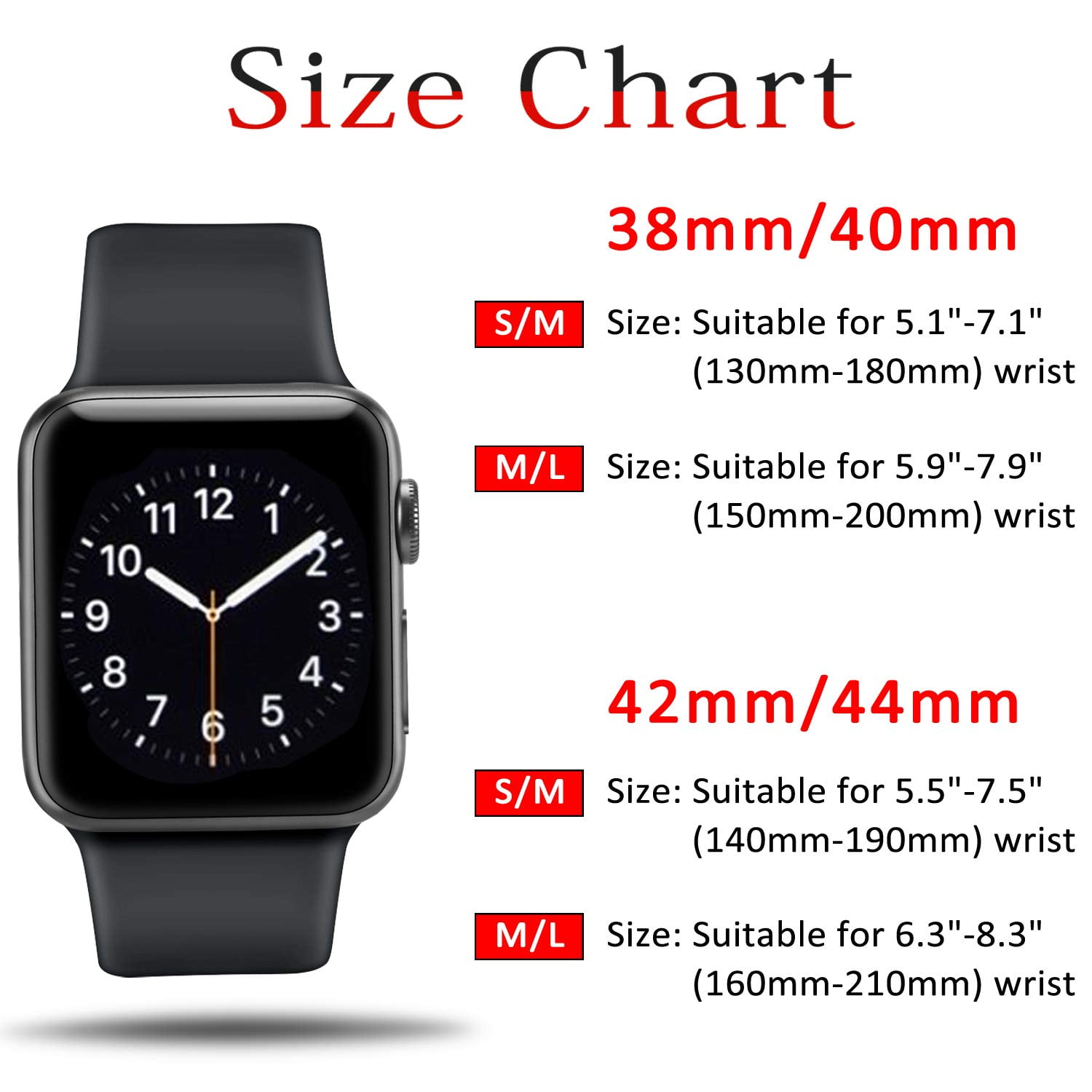 190mm wrist apple watch new arrivals
