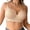 Beige, variant on AHTJRT Women's Seamless Bras V Neck Soft Comfortable Underwire Full Coverage Bras Everydaywear Bras BCD Cup Black 80C
