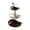 B, variant on LIERTOUR Ceramic 3-Tier Fruit Bowl and Snack Plate for Coffee Table and Kitchen Counter Dessert Tray for Christmas Social Event and Home Social and Food Display Decor Gear, ,Antique Brown