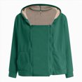 thumbnail image 6 of Cdudpw Maternity Coat Women's Kangaroo Sweatshirt for Mom and Baby Carrier Maternity Coat Fleece Jacket 3-In-1 Thicken Fleece Jacket,Zip Panels,Clothing(S355-Green), 6 of 9