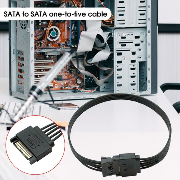 Hard Drive Cable High Efficiency Transmit Data Compact 1 to 5 SATA